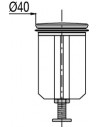 Plan 042900 000 00 Clapet pour bonde de lavabo D. 40 mm inox x 1 pièce