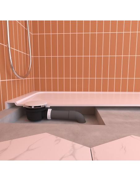 Minime extra-flat waste made of recycled plastic