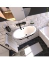 Ambient photo with washbasin overflow 598600 005 00, black color