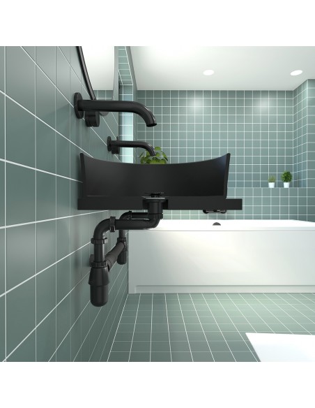 Tubulure gain de place noire