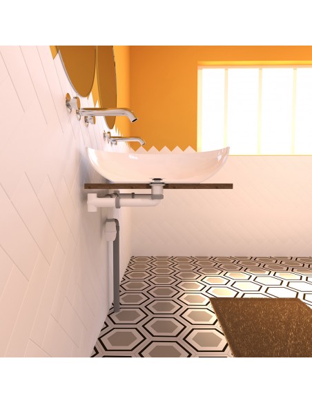 Siphon easy to adjust in height, width and depth by simply sliding