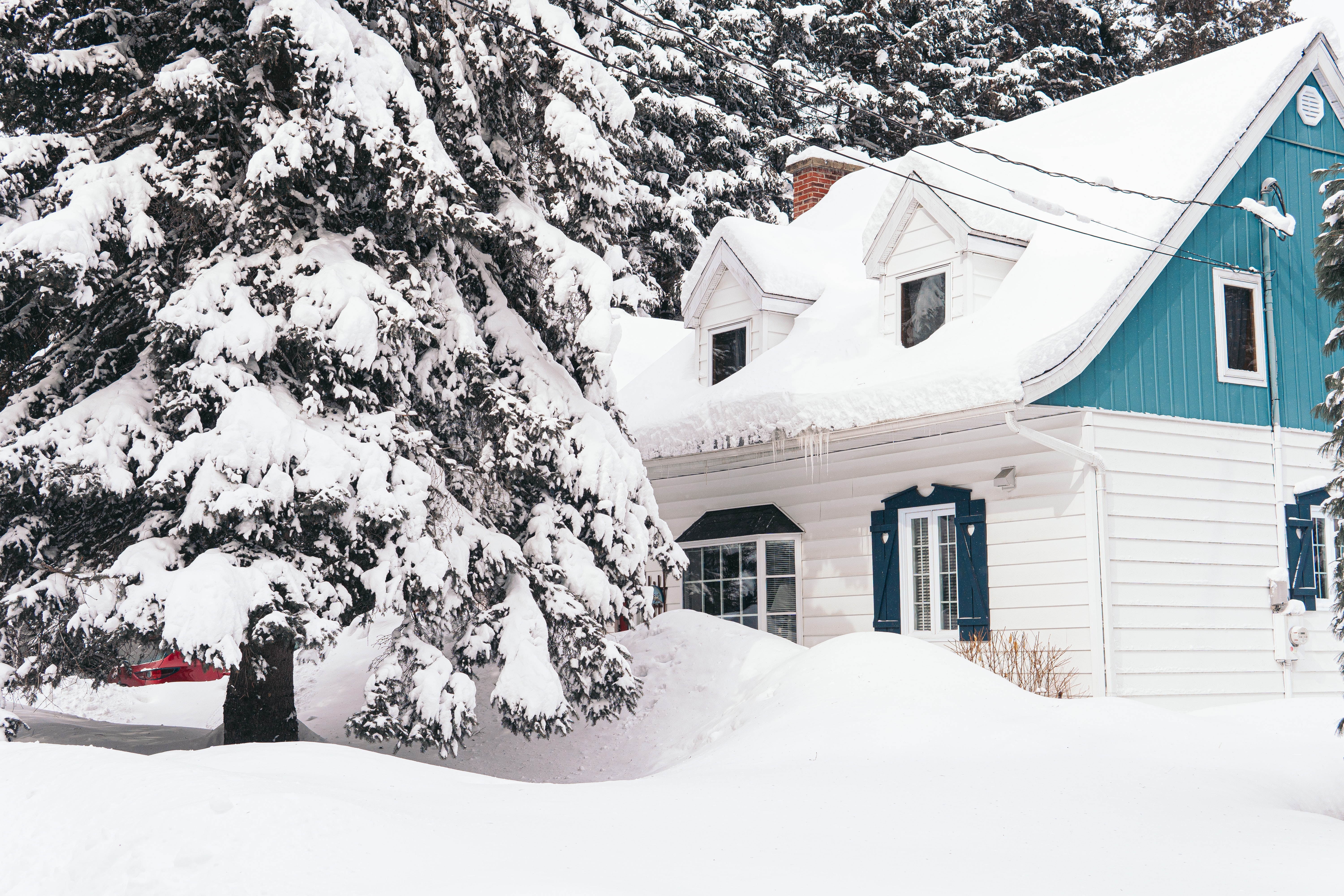 Maison sous la neige, la plomberie en hiver