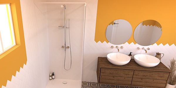 ALLURE shower column: style and sturdiness