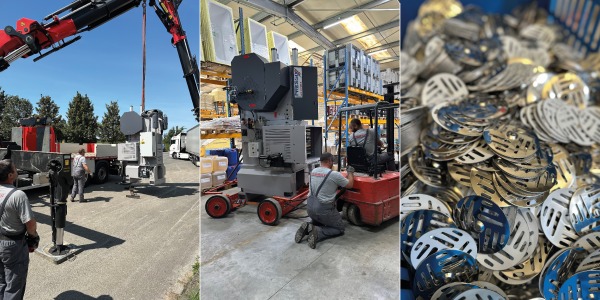 Une nouvelle presse de frappe pour l''emboutissage.